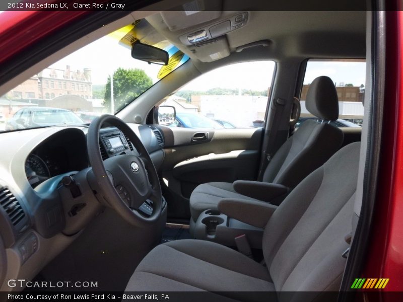 Claret Red / Gray 2012 Kia Sedona LX