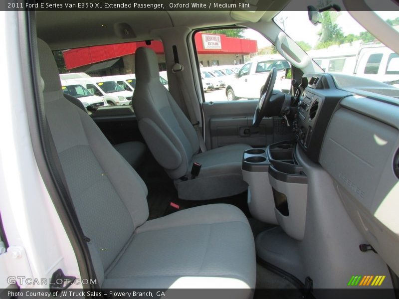 Oxford White / Medium Flint 2011 Ford E Series Van E350 XL Extended Passenger