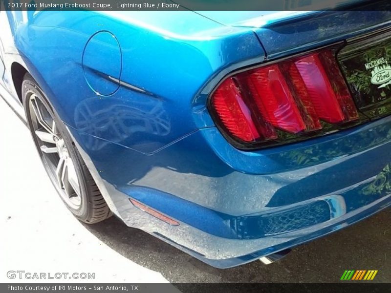 Lightning Blue / Ebony 2017 Ford Mustang Ecoboost Coupe
