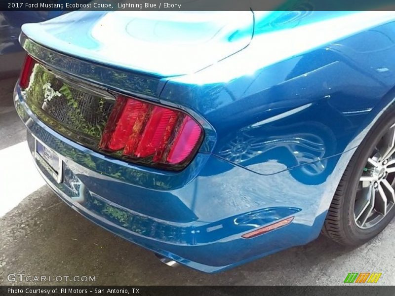 Lightning Blue / Ebony 2017 Ford Mustang Ecoboost Coupe