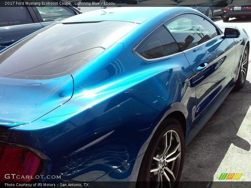 Lightning Blue / Ebony 2017 Ford Mustang Ecoboost Coupe