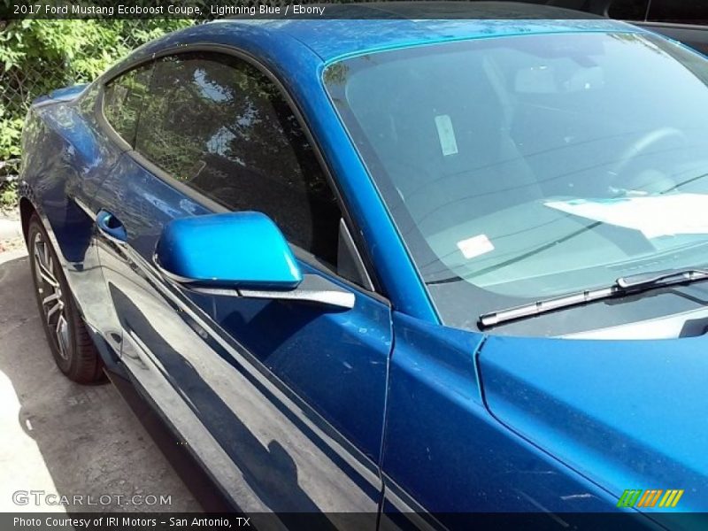 Lightning Blue / Ebony 2017 Ford Mustang Ecoboost Coupe