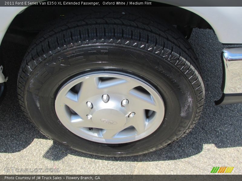 Oxford White / Medium Flint 2011 Ford E Series Van E350 XL Extended Passenger