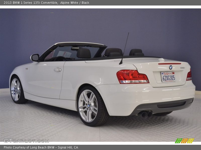 Alpine White / Black 2013 BMW 1 Series 135i Convertible