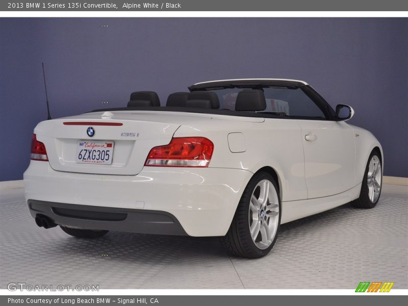 Alpine White / Black 2013 BMW 1 Series 135i Convertible