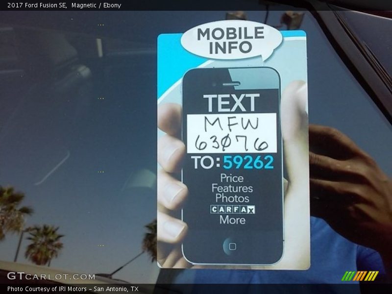 Magnetic / Ebony 2017 Ford Fusion SE