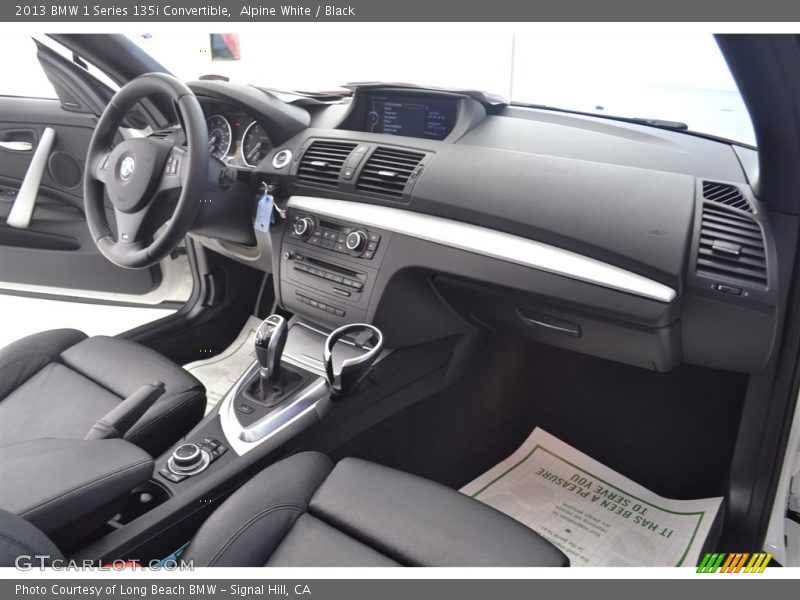 Alpine White / Black 2013 BMW 1 Series 135i Convertible