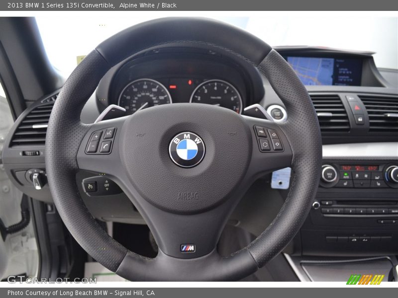 Alpine White / Black 2013 BMW 1 Series 135i Convertible