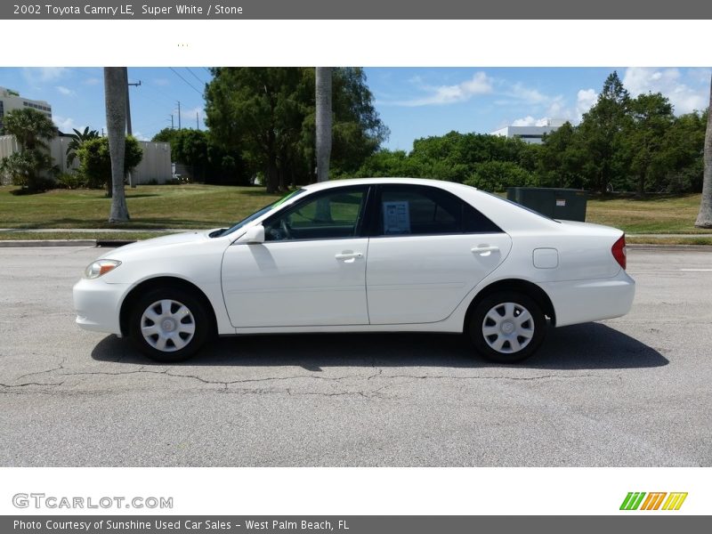 Super White / Stone 2002 Toyota Camry LE