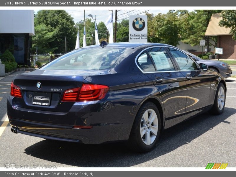 Imperial Blue Metallic / Cinnamon Brown 2013 BMW 5 Series 528i xDrive Sedan