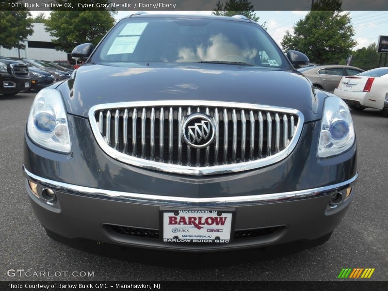 Cyber Gray Metallic / Ebony/Ebony 2011 Buick Enclave CX