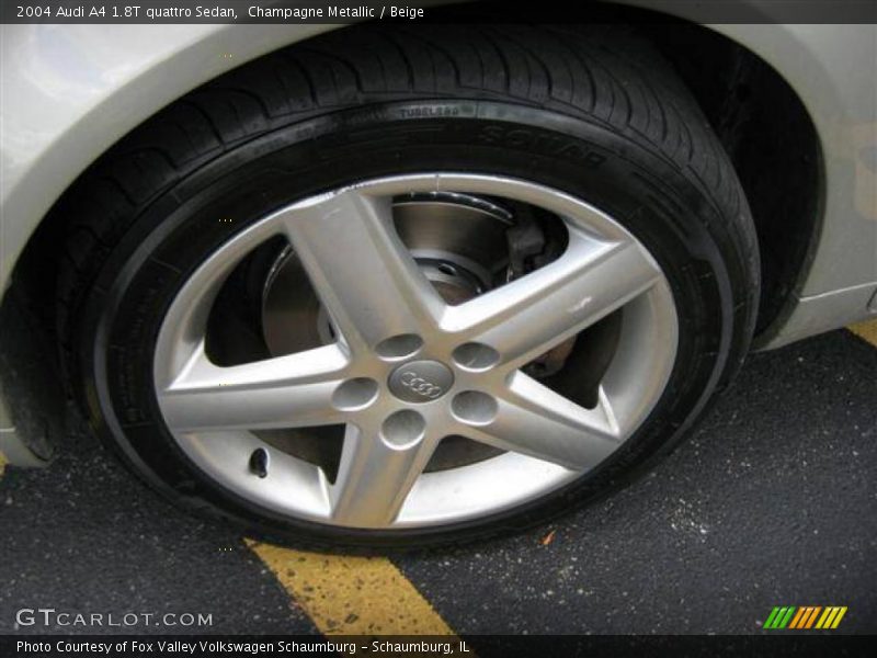 Champagne Metallic / Beige 2004 Audi A4 1.8T quattro Sedan