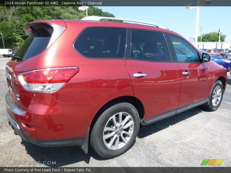 Cayenne Red / Charcoal 2014 Nissan Pathfinder SV AWD