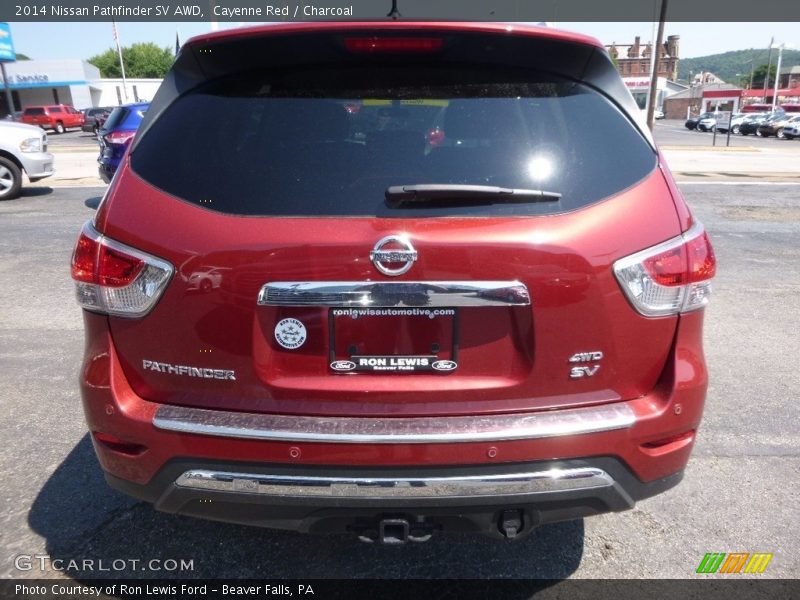 Cayenne Red / Charcoal 2014 Nissan Pathfinder SV AWD
