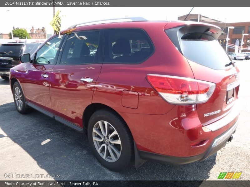 Cayenne Red / Charcoal 2014 Nissan Pathfinder SV AWD