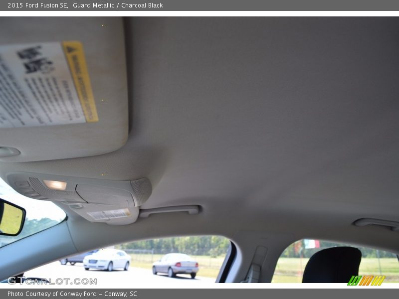 Guard Metallic / Charcoal Black 2015 Ford Fusion SE