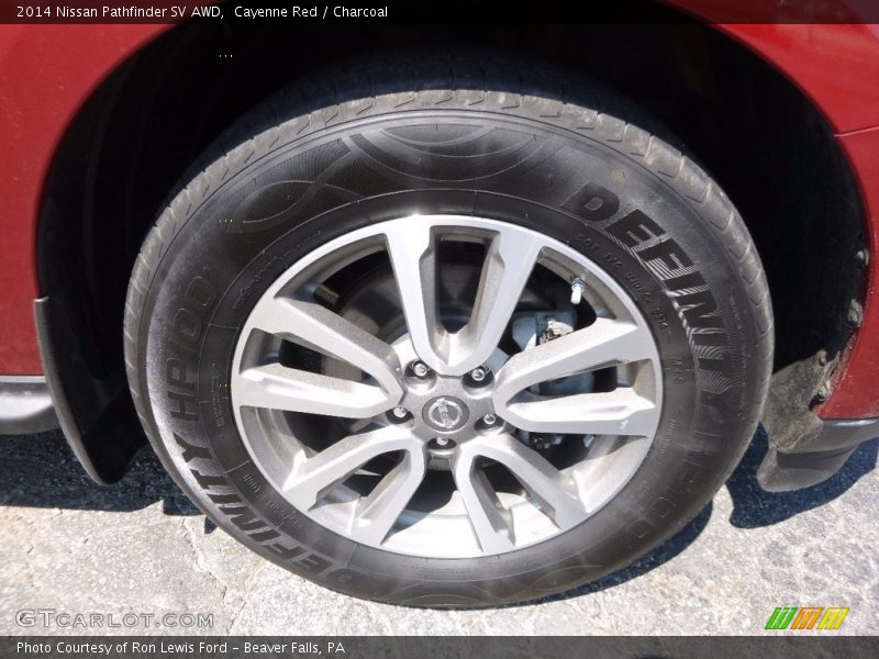 Cayenne Red / Charcoal 2014 Nissan Pathfinder SV AWD