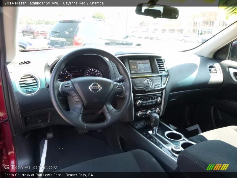 Cayenne Red / Charcoal 2014 Nissan Pathfinder SV AWD