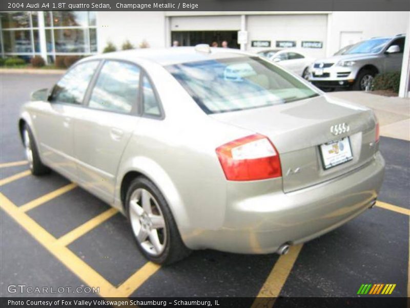 Champagne Metallic / Beige 2004 Audi A4 1.8T quattro Sedan