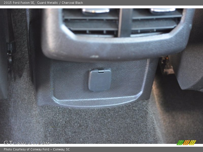 Guard Metallic / Charcoal Black 2015 Ford Fusion SE