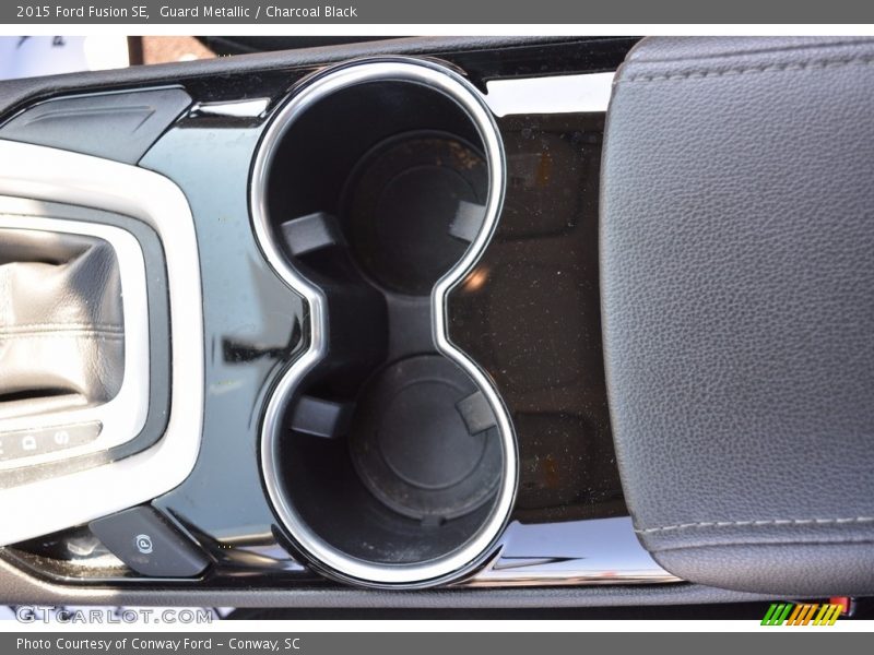 Guard Metallic / Charcoal Black 2015 Ford Fusion SE