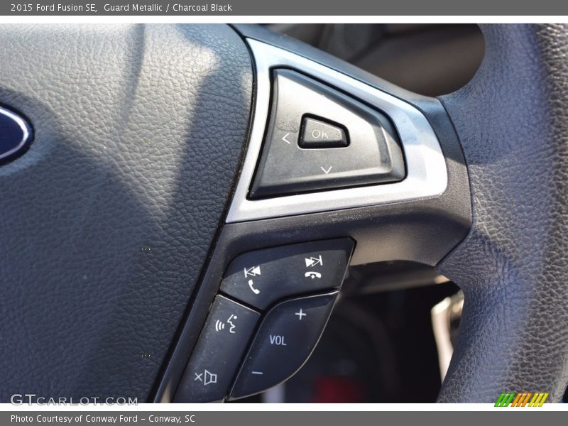 Guard Metallic / Charcoal Black 2015 Ford Fusion SE