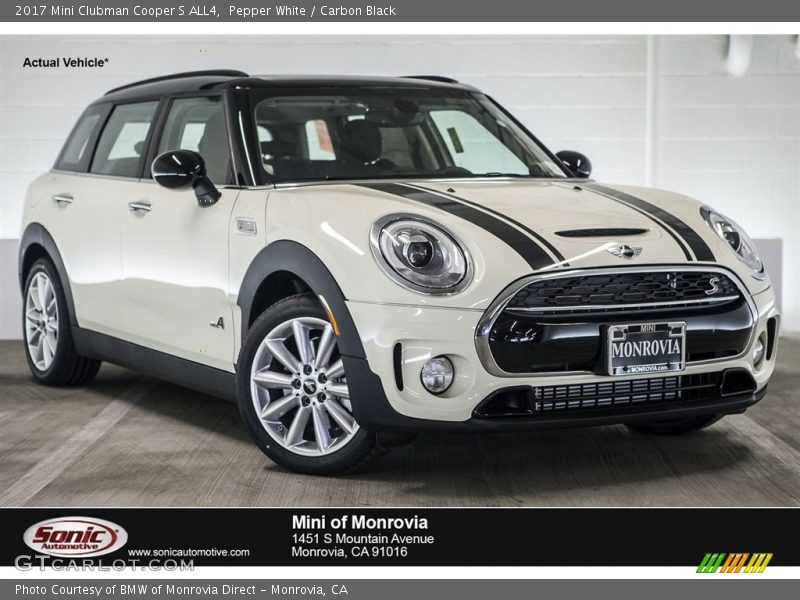 Pepper White / Carbon Black 2017 Mini Clubman Cooper S ALL4