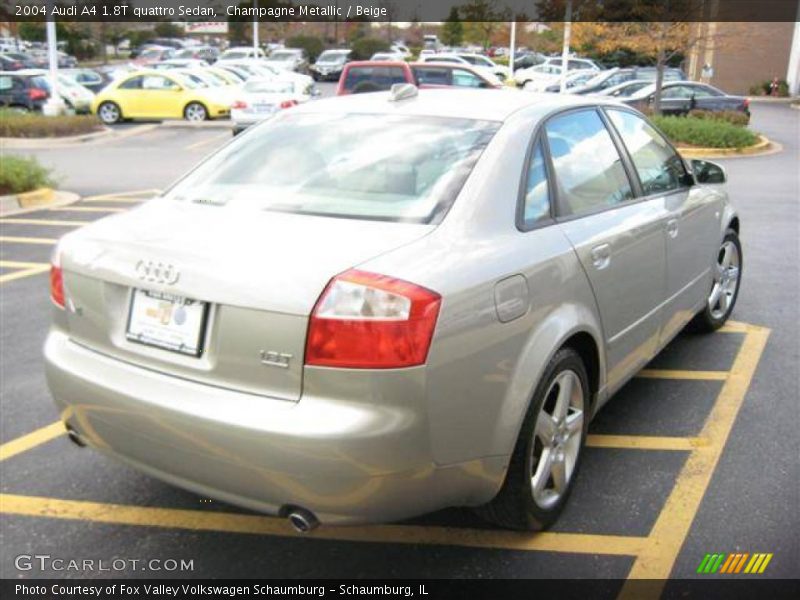Champagne Metallic / Beige 2004 Audi A4 1.8T quattro Sedan