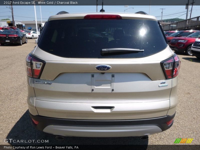 White Gold / Charcoal Black 2017 Ford Escape SE