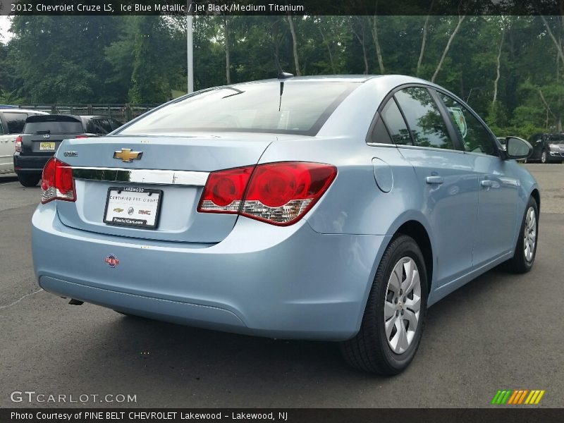 Ice Blue Metallic / Jet Black/Medium Titanium 2012 Chevrolet Cruze LS