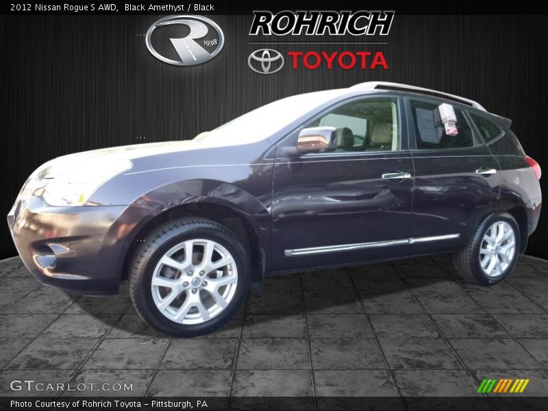 Black Amethyst / Black 2012 Nissan Rogue S AWD