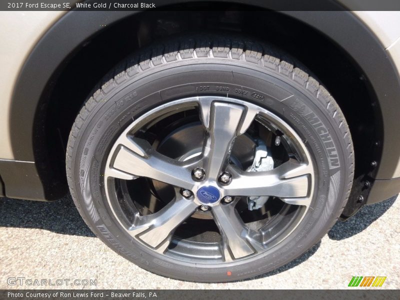 White Gold / Charcoal Black 2017 Ford Escape SE