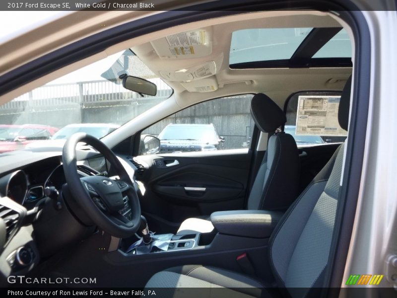 White Gold / Charcoal Black 2017 Ford Escape SE