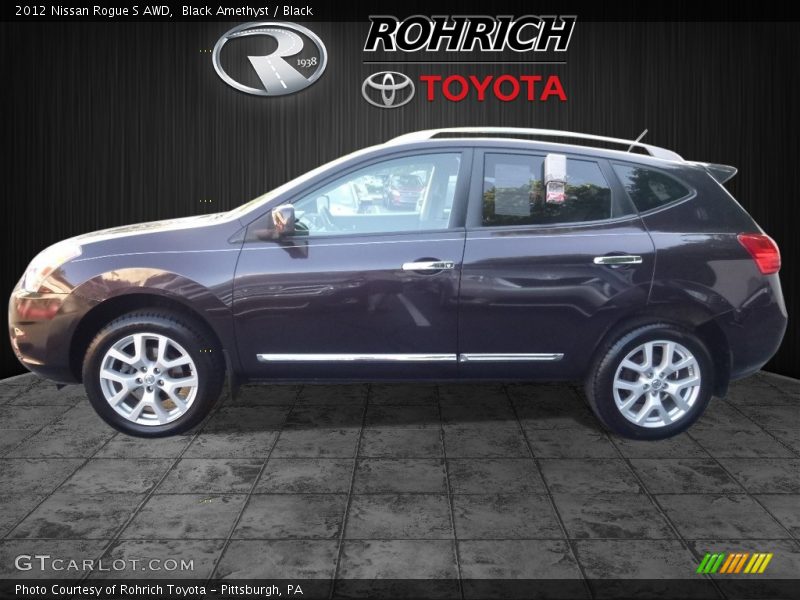 Black Amethyst / Black 2012 Nissan Rogue S AWD