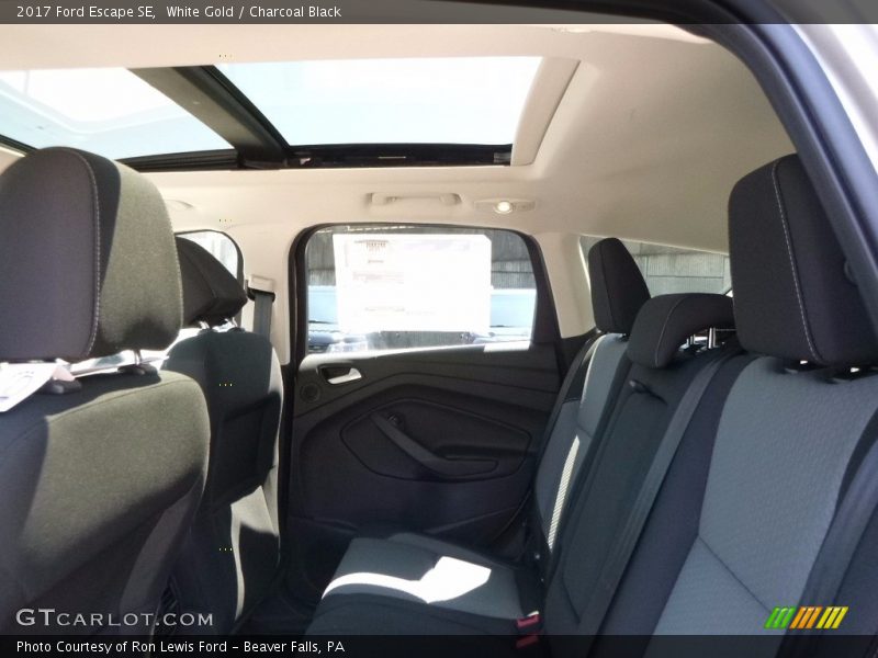White Gold / Charcoal Black 2017 Ford Escape SE