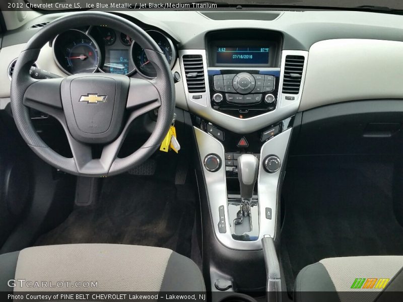 Ice Blue Metallic / Jet Black/Medium Titanium 2012 Chevrolet Cruze LS