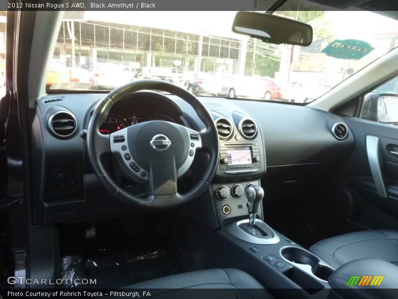 Black Amethyst / Black 2012 Nissan Rogue S AWD