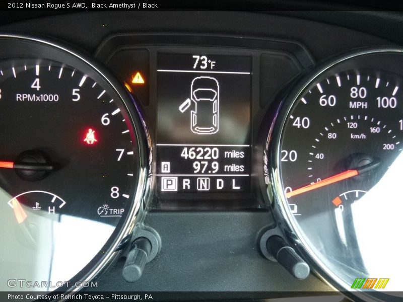 Black Amethyst / Black 2012 Nissan Rogue S AWD