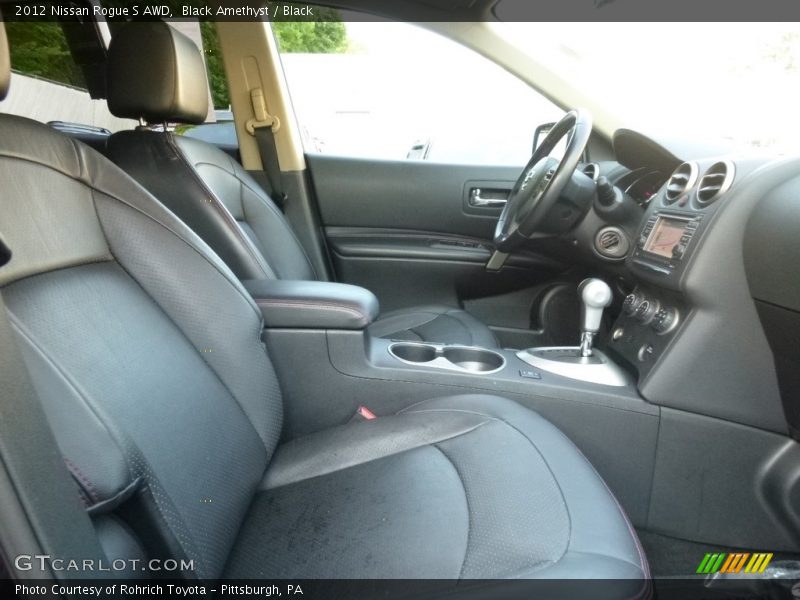 Black Amethyst / Black 2012 Nissan Rogue S AWD