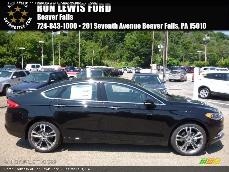 Shadow Black / Ebony 2017 Ford Fusion Titanium AWD