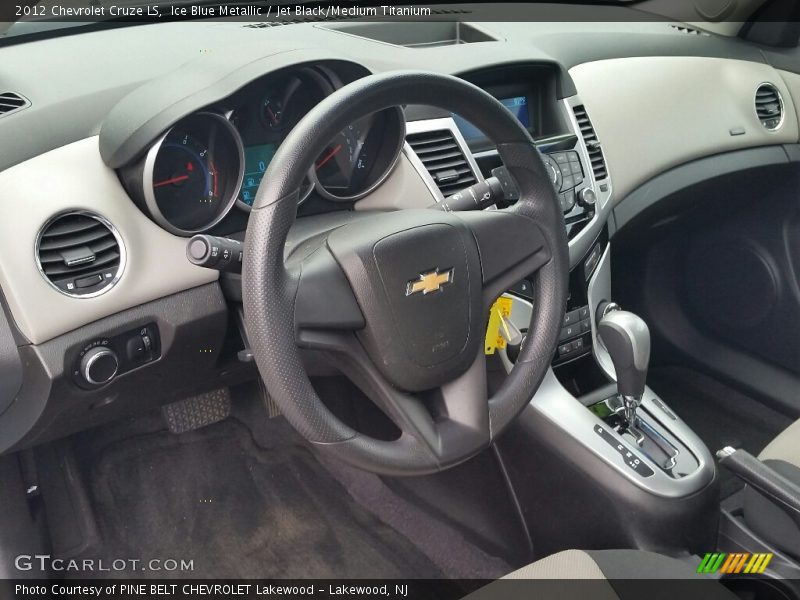 Ice Blue Metallic / Jet Black/Medium Titanium 2012 Chevrolet Cruze LS