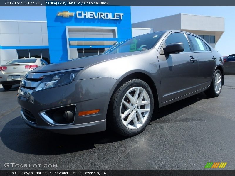 Sterling Grey Metallic / Charcoal Black 2012 Ford Fusion SEL