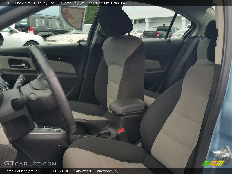 Ice Blue Metallic / Jet Black/Medium Titanium 2012 Chevrolet Cruze LS