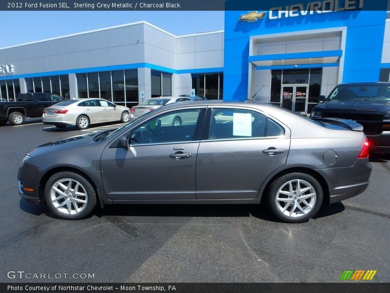 Sterling Grey Metallic / Charcoal Black 2012 Ford Fusion SEL