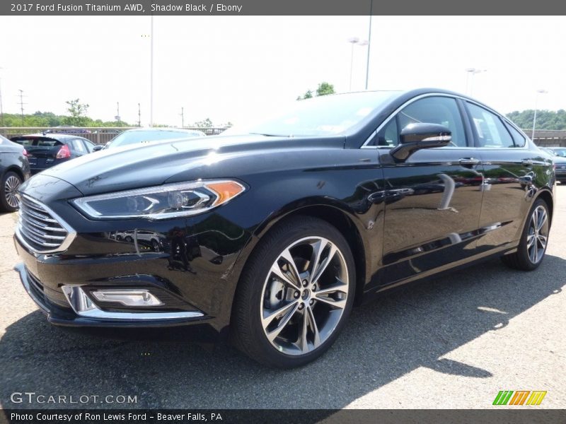 Front 3/4 View of 2017 Fusion Titanium AWD