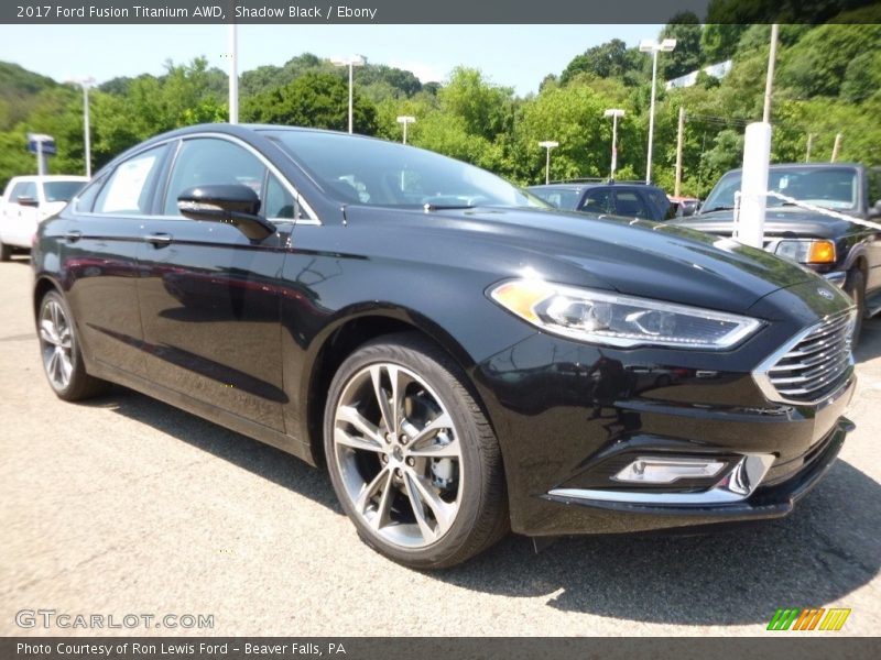 Front 3/4 View of 2017 Fusion Titanium AWD