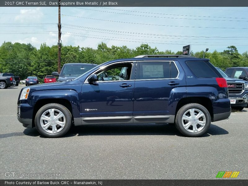 Dark Sapphire Blue Metallic / Jet Black 2017 GMC Terrain SLE