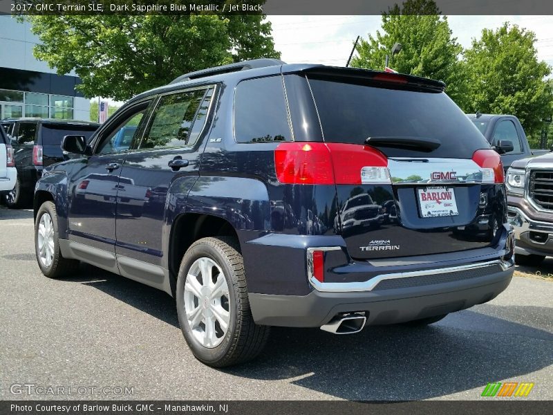 Dark Sapphire Blue Metallic / Jet Black 2017 GMC Terrain SLE