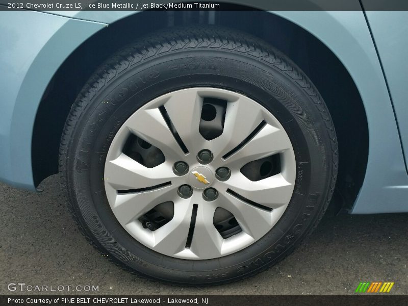 Ice Blue Metallic / Jet Black/Medium Titanium 2012 Chevrolet Cruze LS