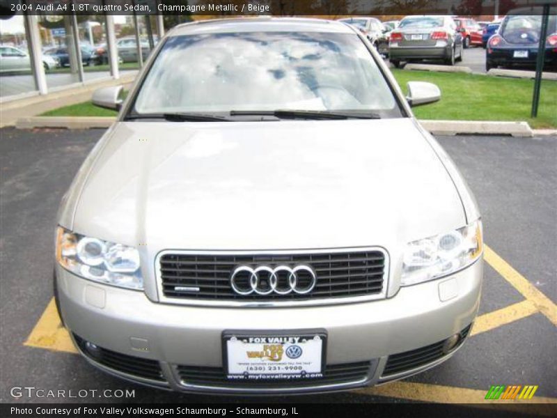 Champagne Metallic / Beige 2004 Audi A4 1.8T quattro Sedan